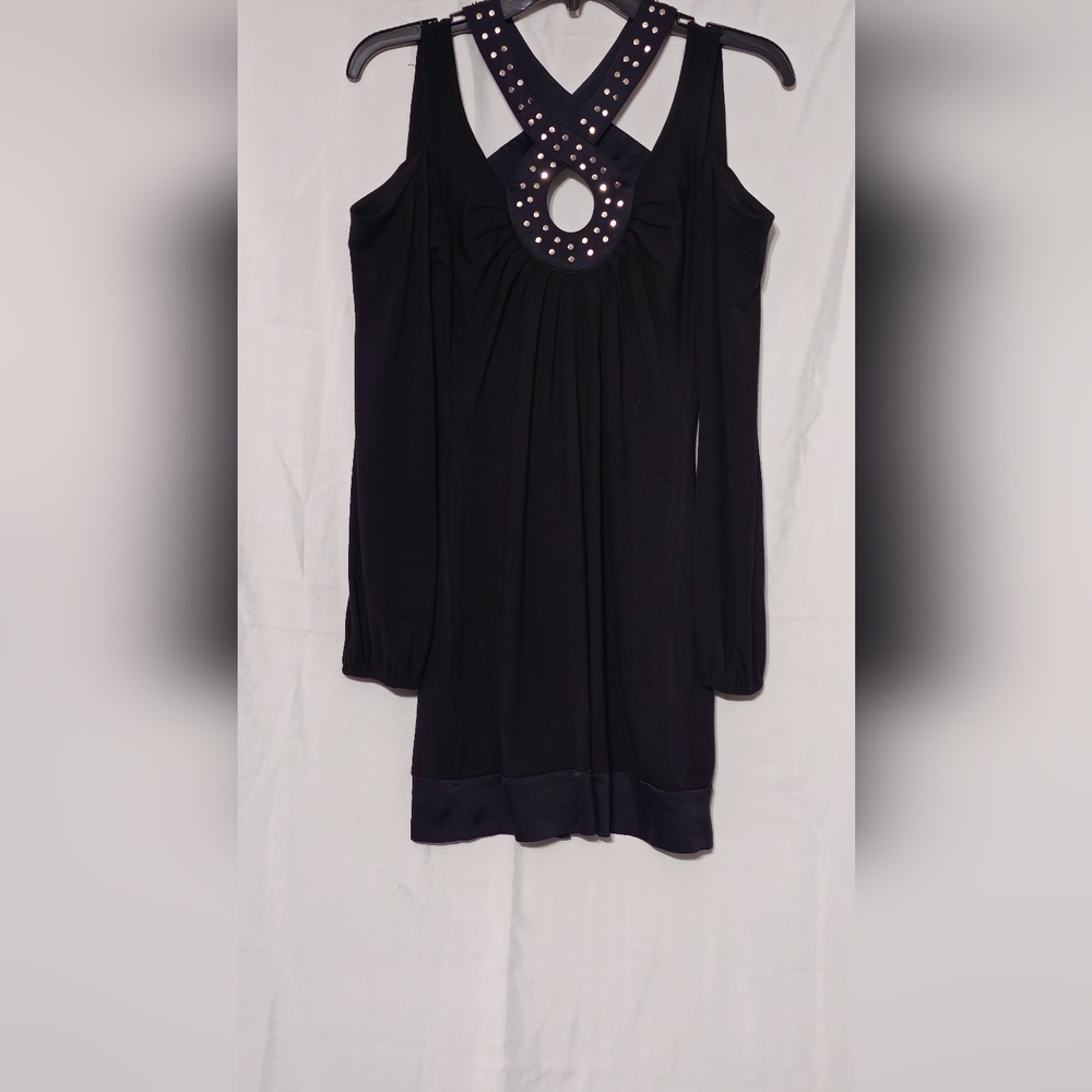 Black studded Bebe dress size XS